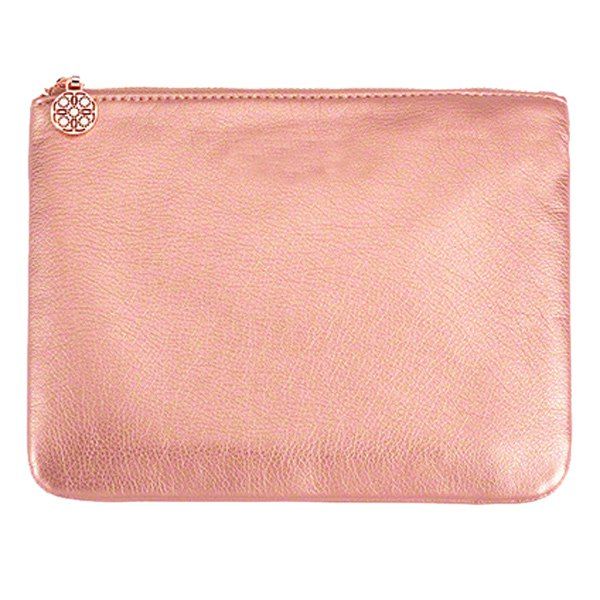 

Faux Leather Makeup Bag, Pink