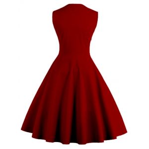 Red a Line Dress