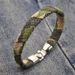 Vintage Camouflage Design Artificial Leather Bracelet -  