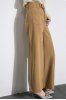 Belted Middle Waist Palazzo Pants -  