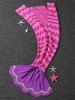Soft and Comfortable Wavy Design Knitted Fish Tail Blanket -  