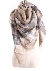 Warm Tartan Plaid Blanket Shawl Scarf -  