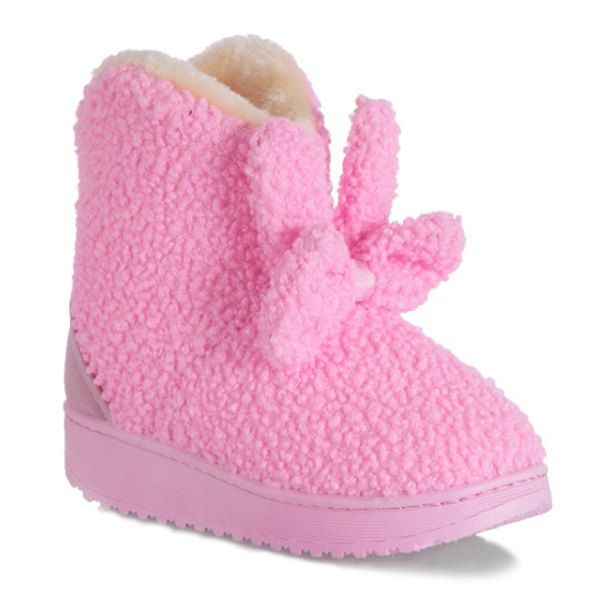 

Bowkont Platform Flocking Snow Boots, Pink
