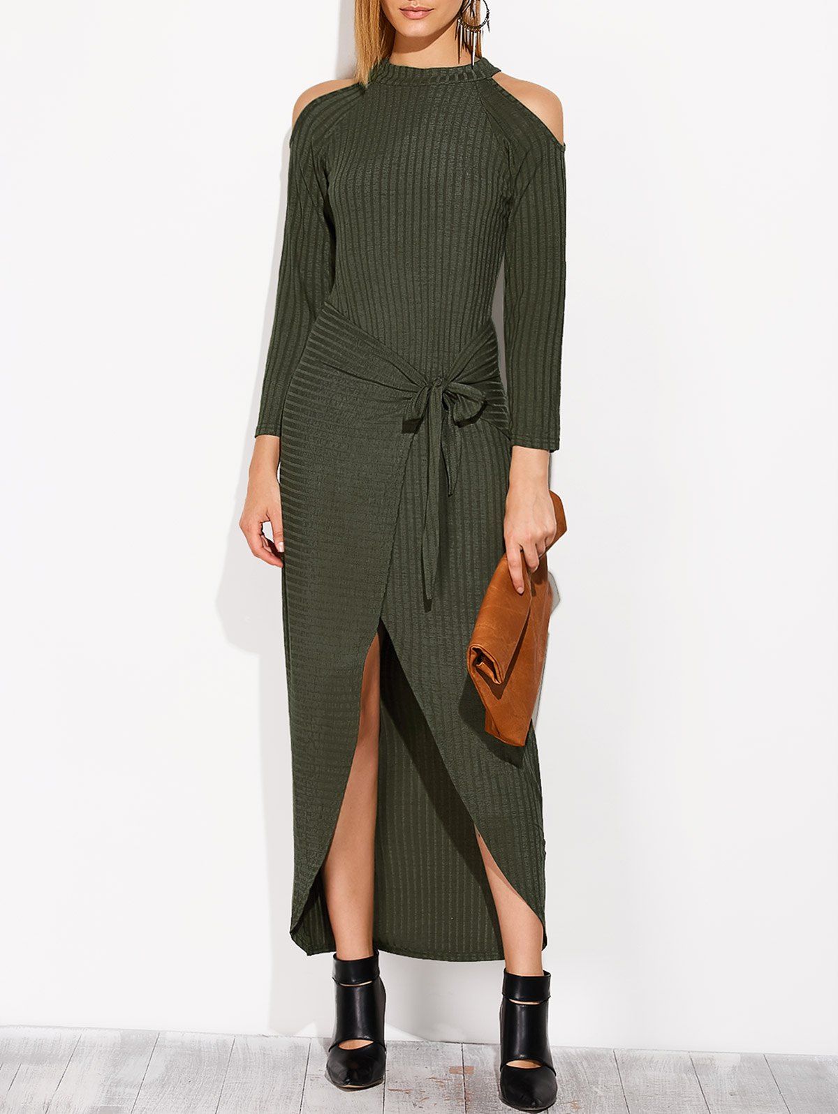 knitted maxi jumper dress