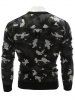 Crew Neck Camouflage Sweater -  