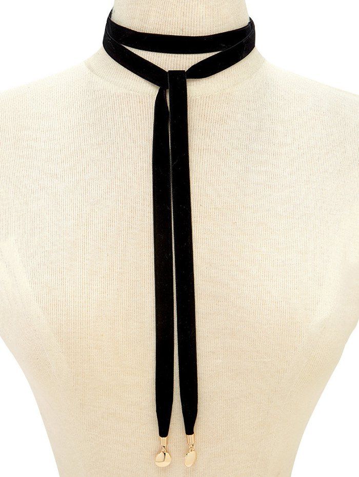 [11 OFF] Velour Rope Choker Sweater Chain Rosegal