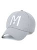 Embroidery Letter M Baseball Cap -  