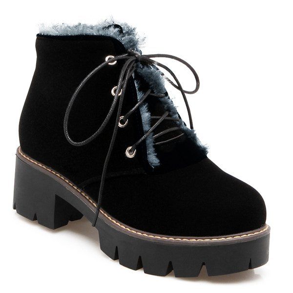 chunky lace up boots with heel