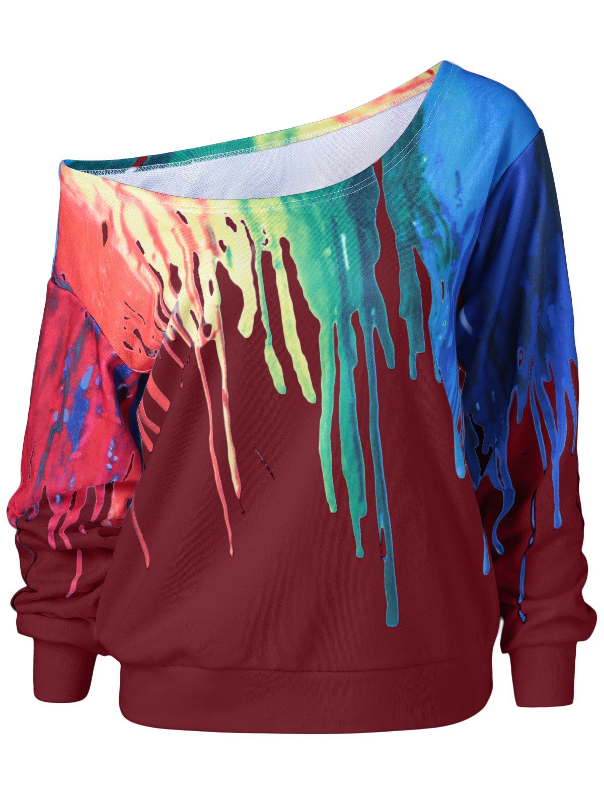 acrylic paint on sweatshirt