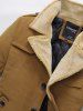 Epaulet Design Quilted Lining Pocket Woolen Jacket -  