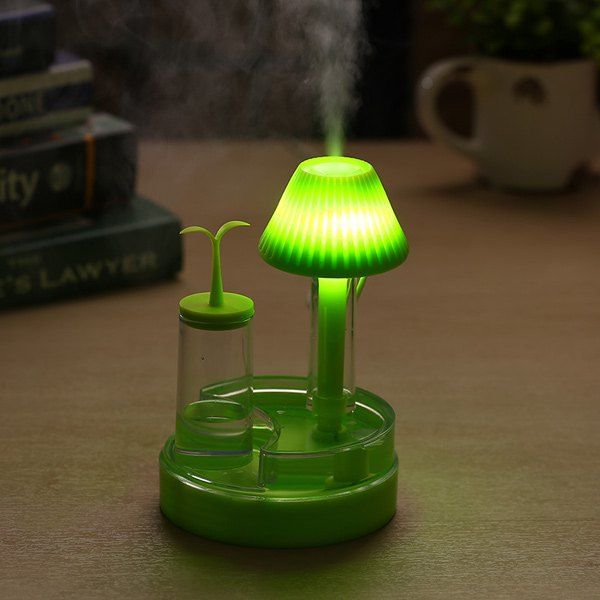 2018 Home Decor Spray Fogger Humidifier Led Night Light In Green