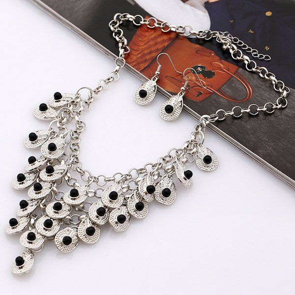 Fancy Bohemian Beads Necklace and Earrings  