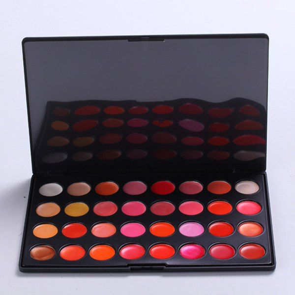 

32 Colours Lip Gloss Palette, Black