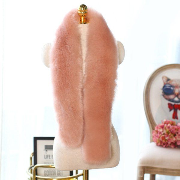 12 OFF Faux Fur Long Scarf Rosegal