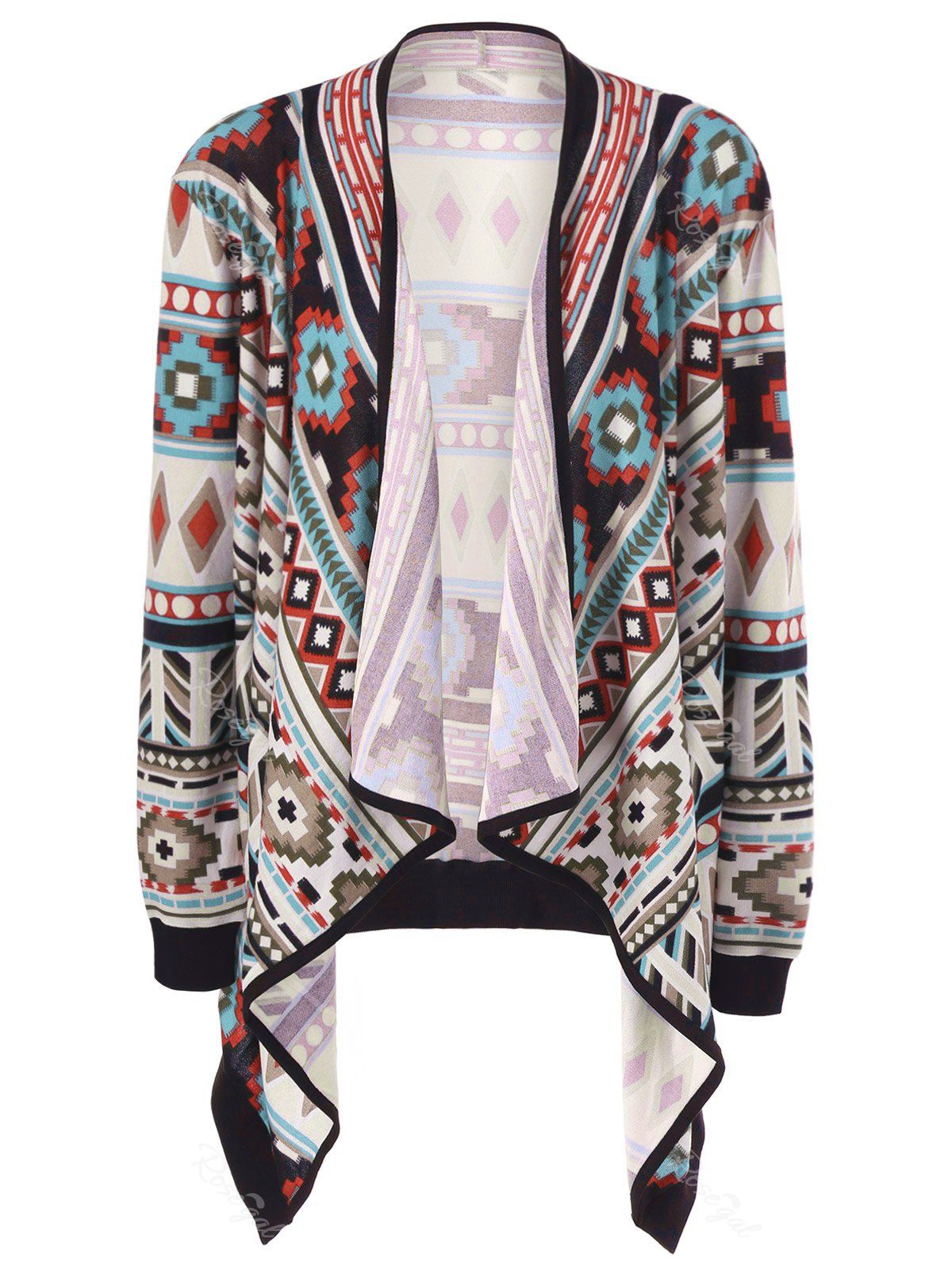 plus size tribal cardigan