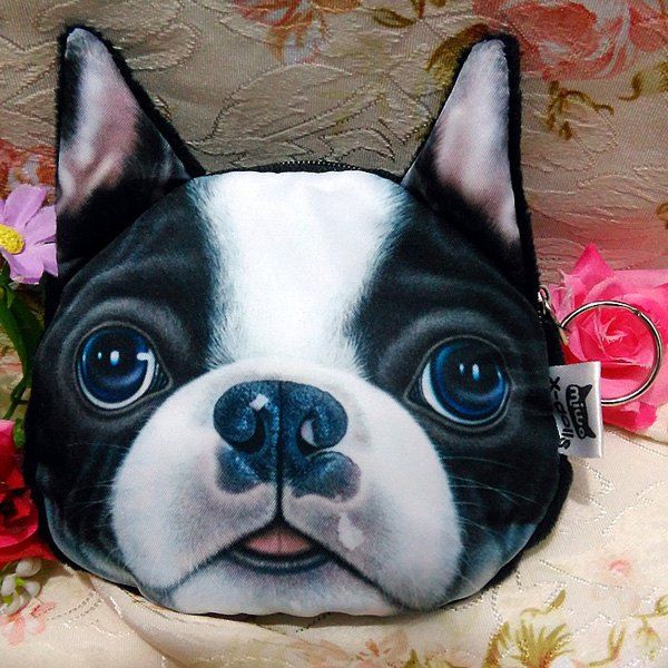 [65 OFF] Dog Pattern Colour Splicing Zip Coin Purse Rosegal