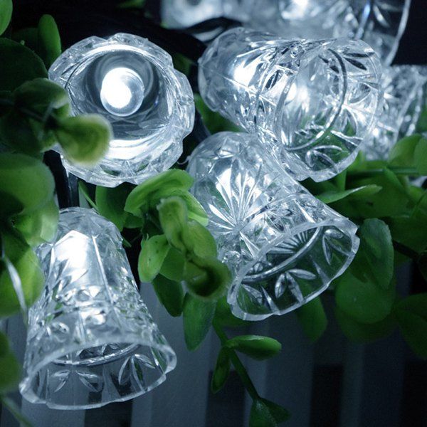 

Solar Power Bell LED String Light Christmas Decoration Supplies, White