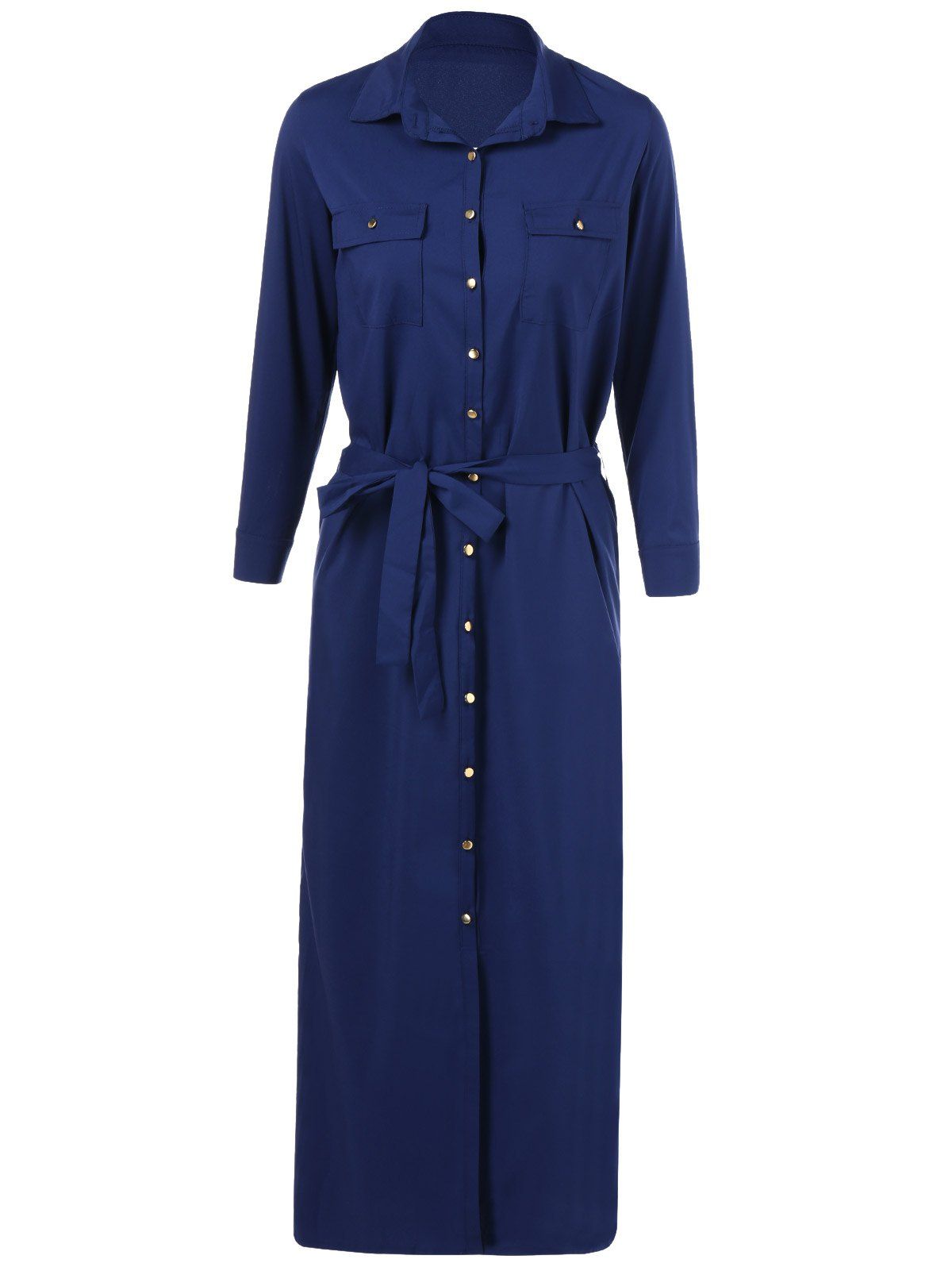 next belted maxi shirt dress