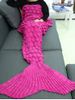 Knitting Fish Scales Design Mermaid Tail Style Blanket -  