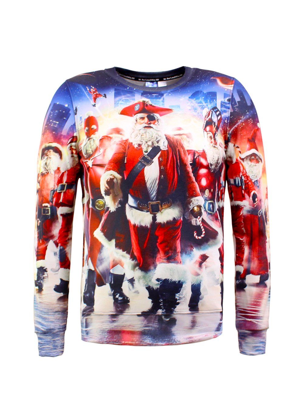 

Santa Claus 3D Printed Christmas Sweatshirt, Colormix