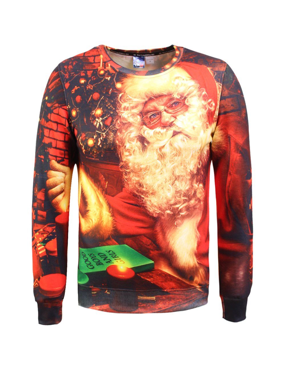 

3D Printed Christmas Sweatshirt, Red