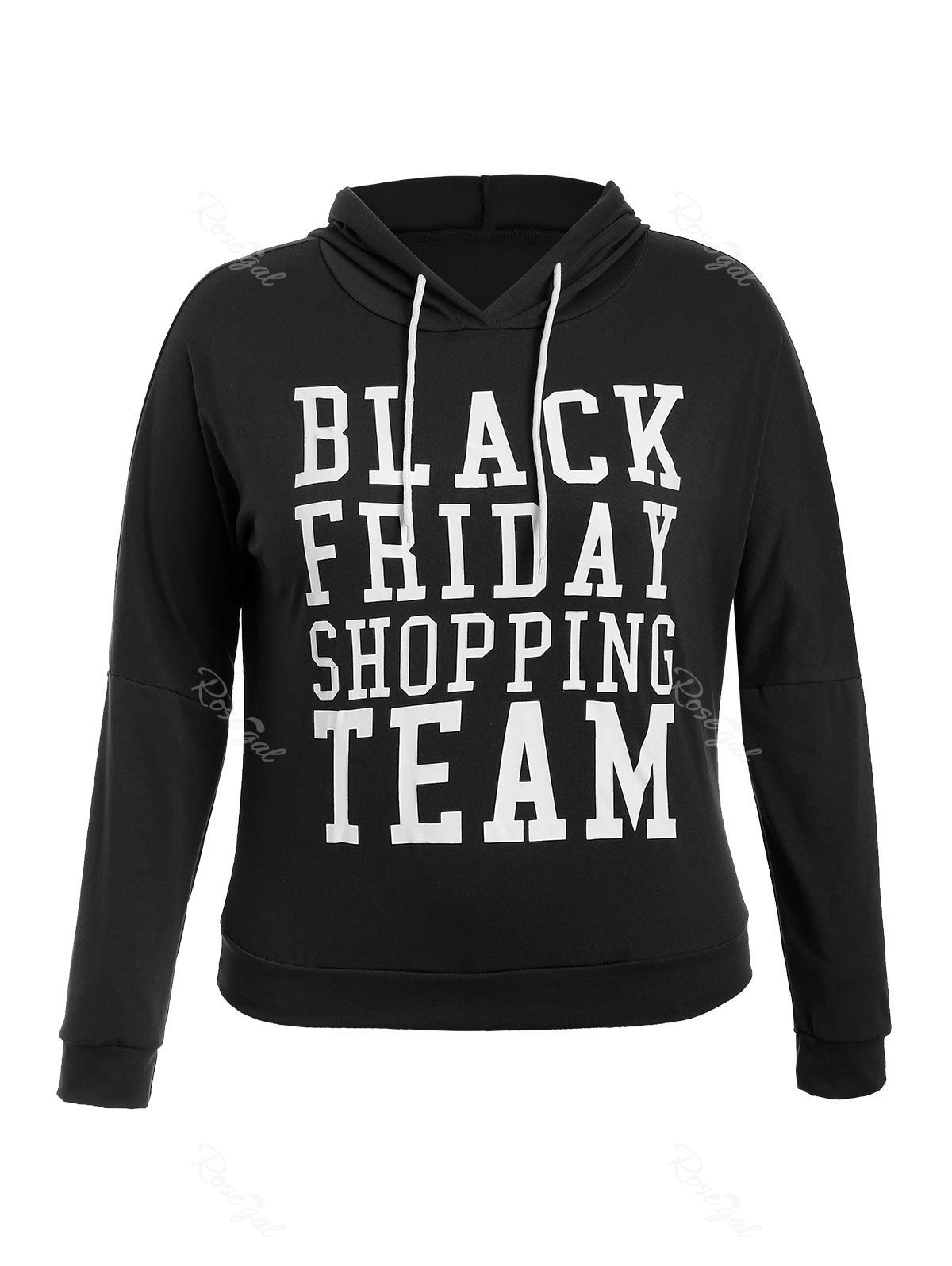 

Black Friday Print Plus Size Hoodie