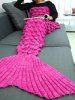 Knitting Fish Scales Design Mermaid Tail Style Blanket -  