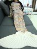 Home Sofa Rhombus Design Knitted Throw Bed Mermaid Blanket -  