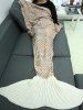Home Sofa Rhombus Design Knitted Throw Bed Mermaid Blanket -  