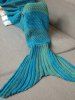 Winter Thicken Lengthen Color Block Sleeping Bag Wrap Kids Mermaid Blanket -  