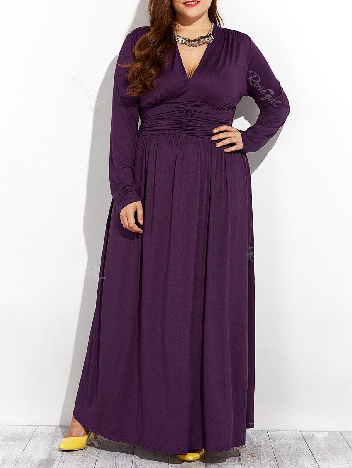 plus size long sleeve formal