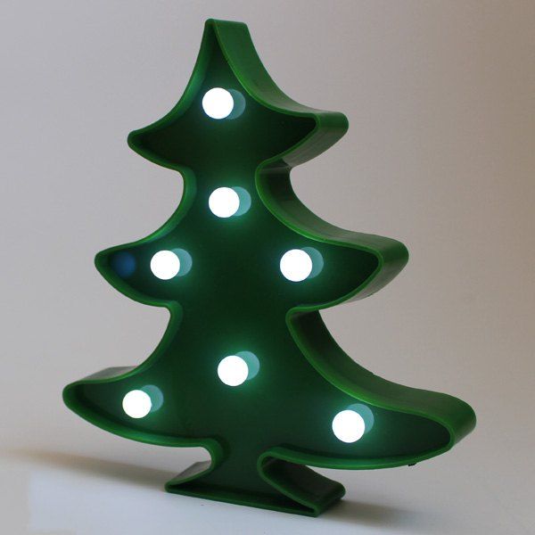 

Xmas Tree Shape LED Night Light Christmas Decoration, Green