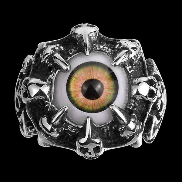 

Skull Eye Claw Alloy Ring, Silver