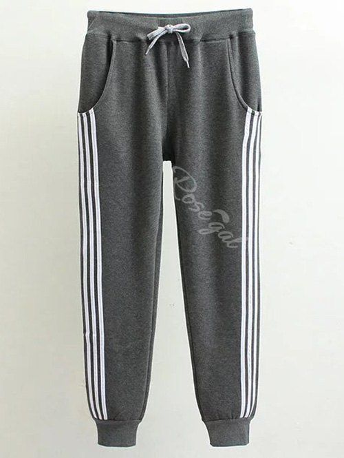 jogger pants with stripe