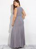 Plus Size Sleeveless Maxi Formal Dress -  
