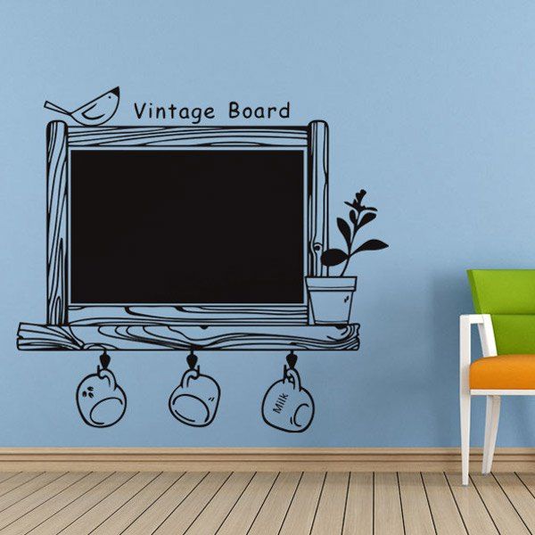 2019 vintage writing board graffiti wall stickers | rosegal