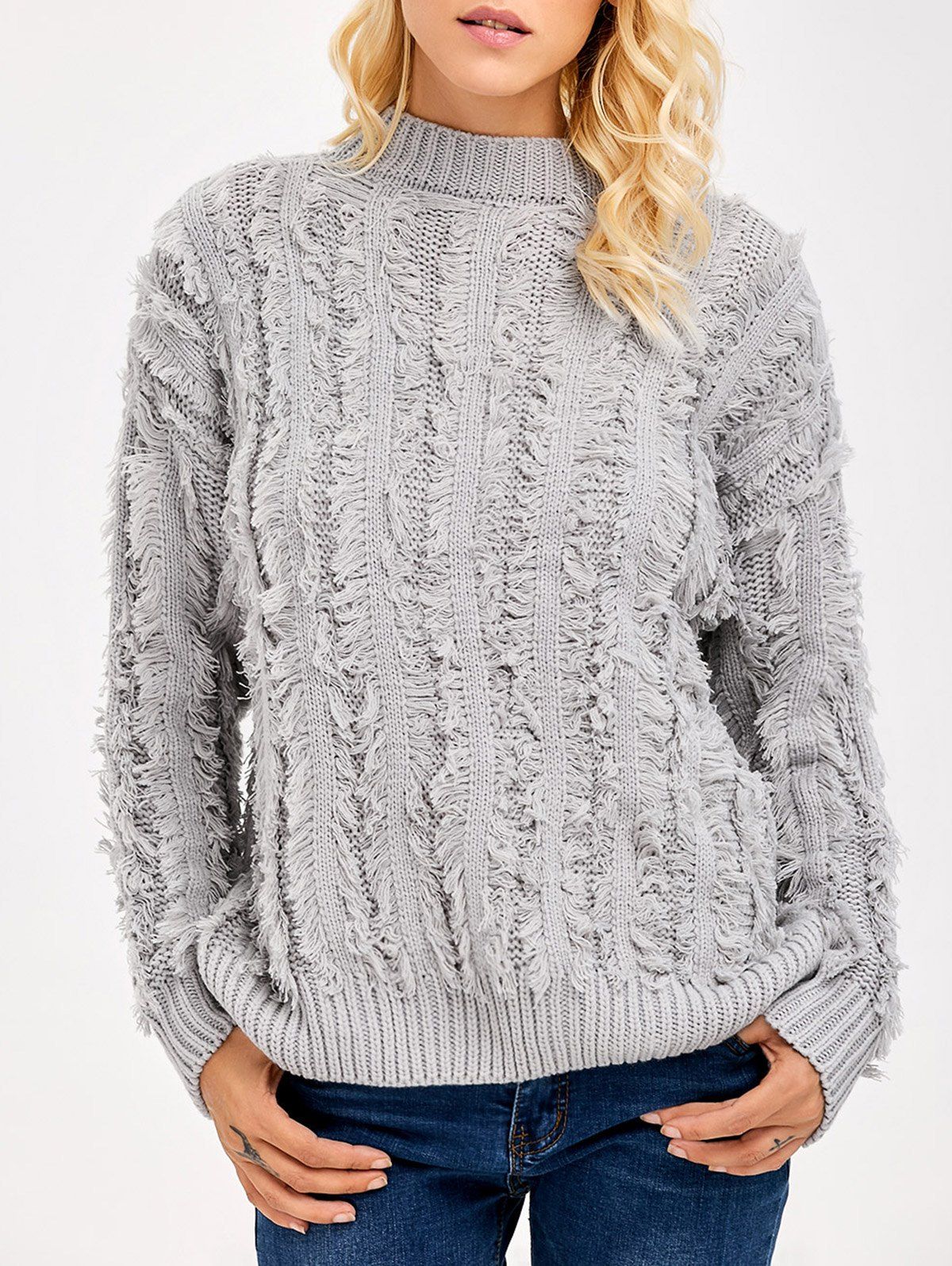 Sale Fringed Sweater  