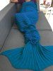Knitting Striped Mermaid Tail Blanket -  