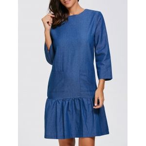Double Pocket Denim Dress