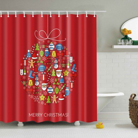 56 Off Christmas Bathroom Decor Waterproof Shower
