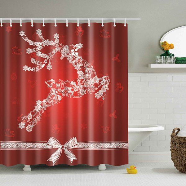 50 Off Christmas Decor Bathroom Screen Fabric Shower