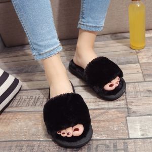 Faux Fur Slippers