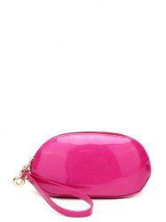 Zip Around Patent Leather Wristlet