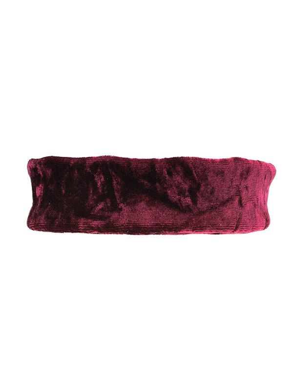 

Adjustable Wide Velvet Choker Necklace, Burgundy
