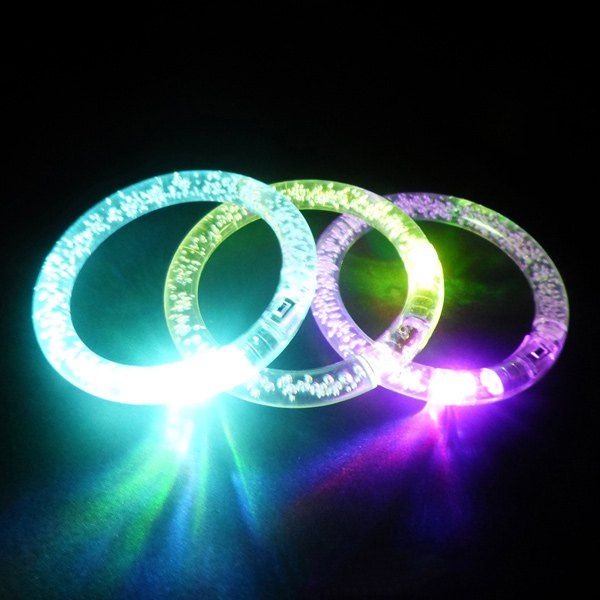 

3PCS Color Changing Flashing Bracelet Christmas Decoration Supplies, Colorful