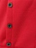 Sweat à capuche de grande taille zippé imprimé léopard - Rouge 4XL