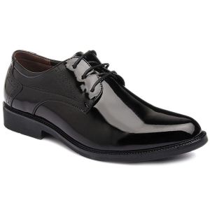 Patent Leather Engraving Lace Up Formal Shoes