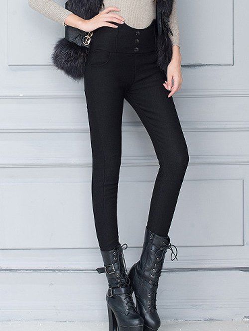 high waisted skinny work pants
