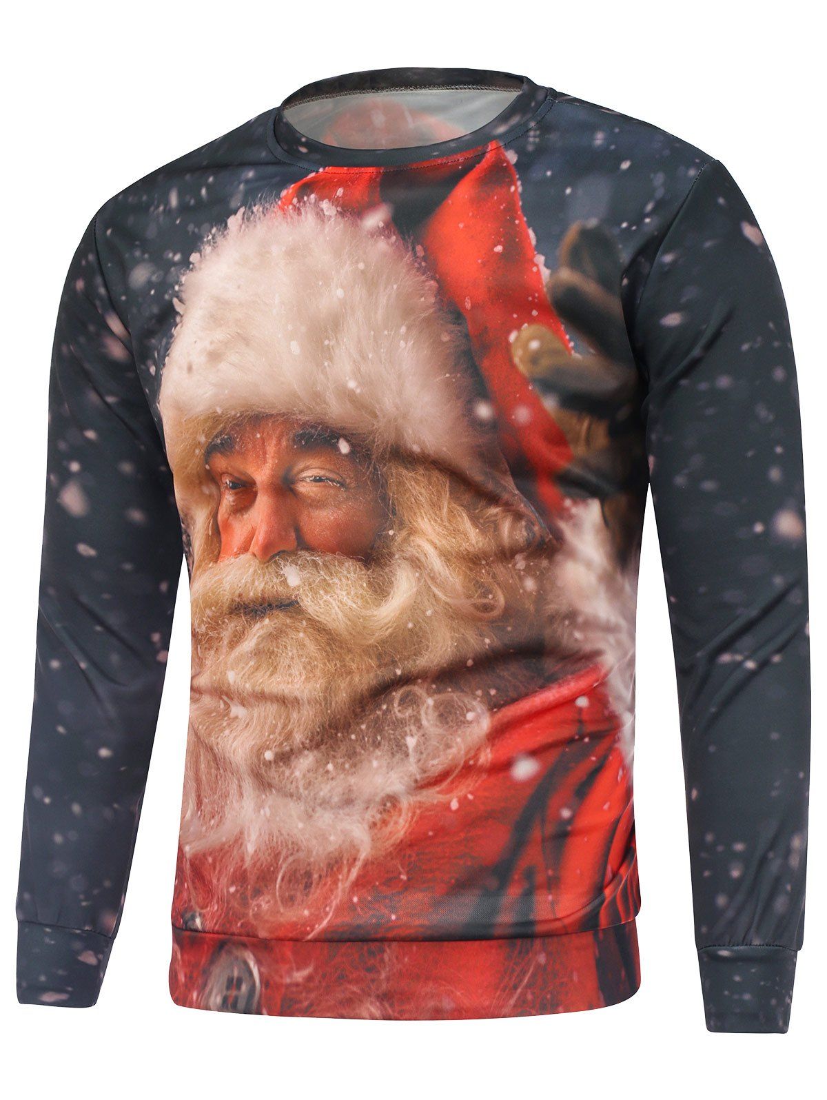 

Christmas Santa Claus Printed Sweatshirt, Red