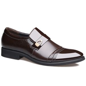 Metal Square Toe Formal Shoes